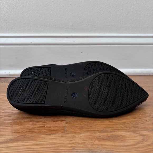 Rothy's Gone Wild: Rothy's The Point Flats in Licorice - Picture 11 of 12